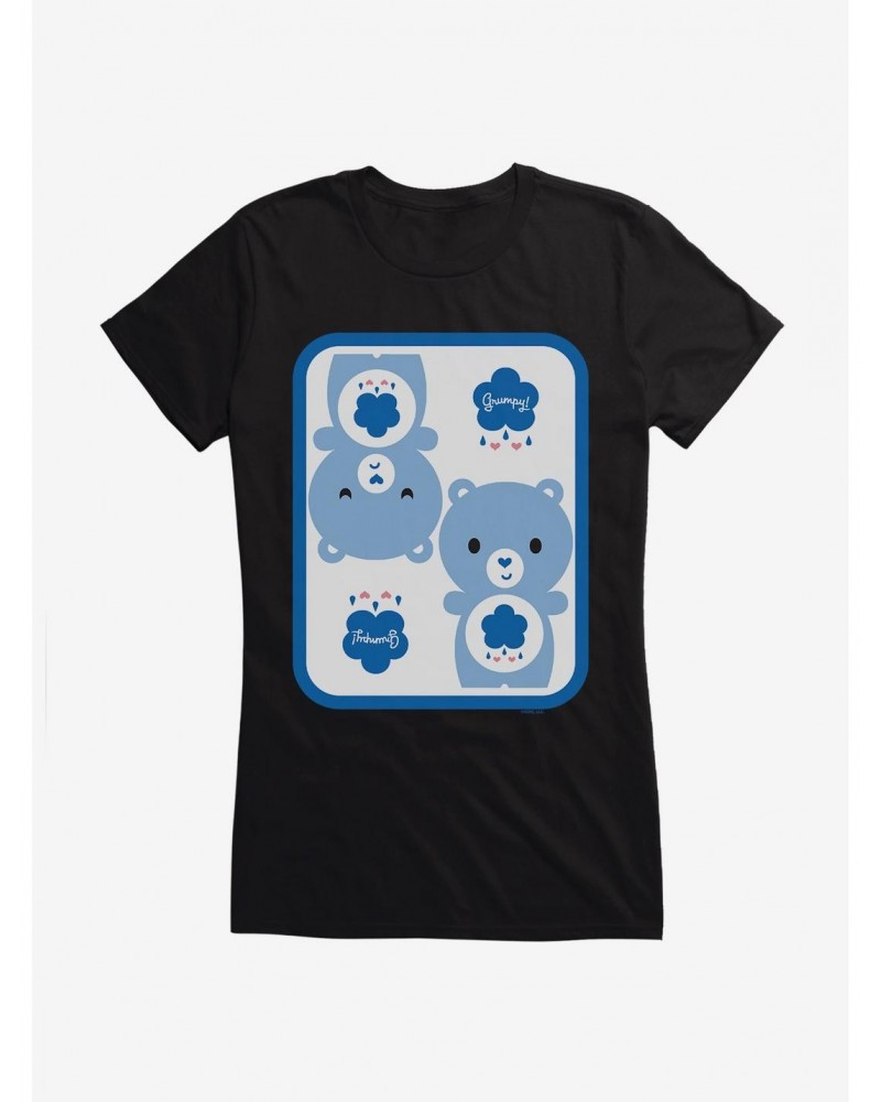 Care Bears Cartoon Grumpy Bear Icon Girls T-Shirt $7.97 T-Shirts