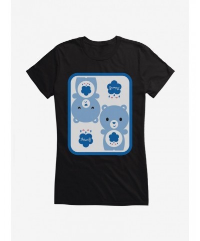 Care Bears Cartoon Grumpy Bear Icon Girls T-Shirt $7.97 T-Shirts