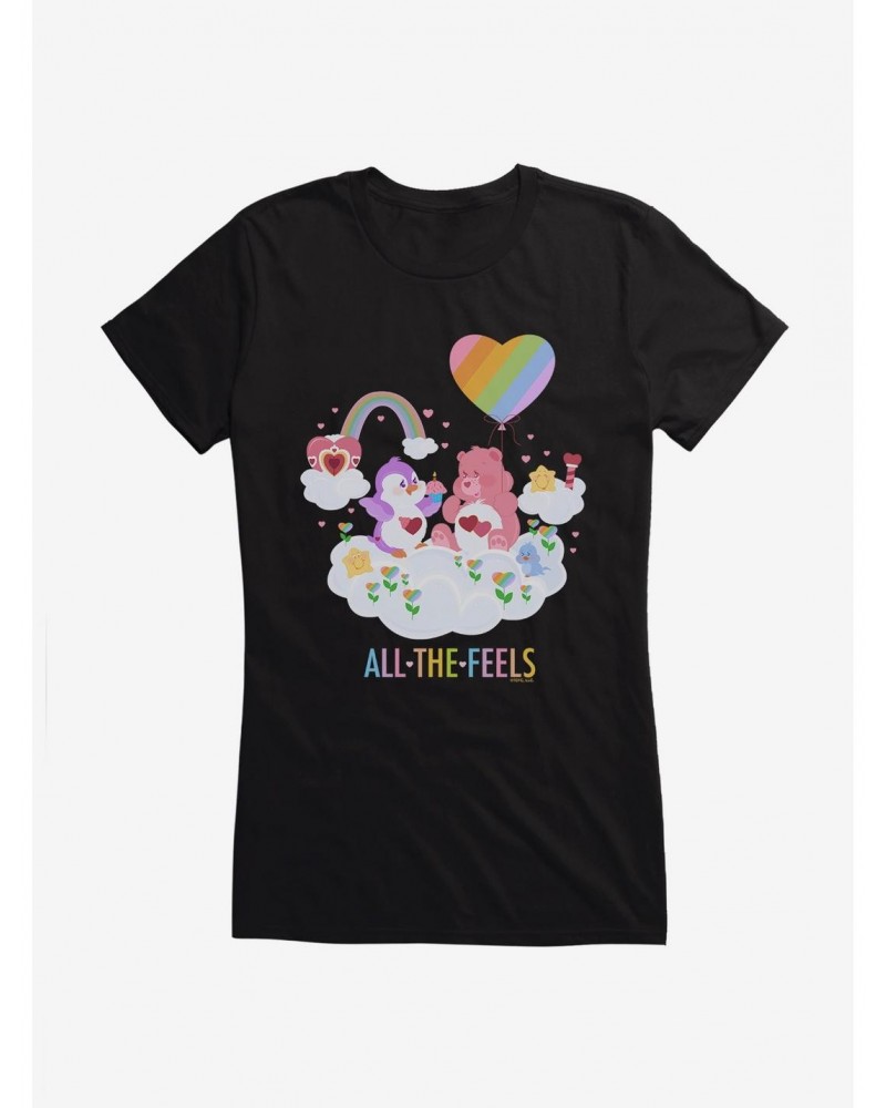 Care Bears All The Feels Heart Girls T-Shirt $10.21 T-Shirts