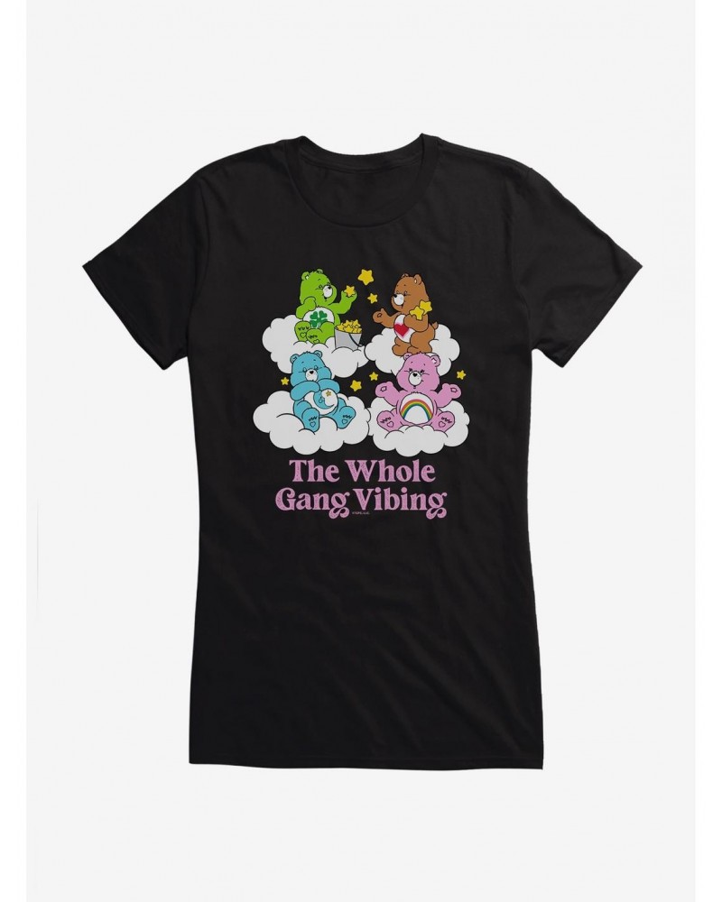 Care Bears The Whole Gang Vibing Girls T-Shirt $10.96 T-Shirts