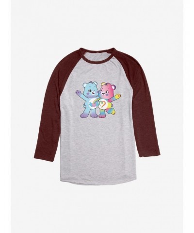 Care Bears Rainbow Heart and Dream Bright Bear Raglan $11.85 Raglans