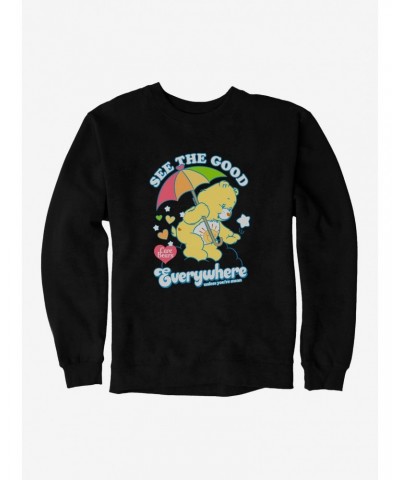 Care Bears Funshine Bear Good Everywhere Unless You're Mean Sweatshirt $12.92 Sweatshirts