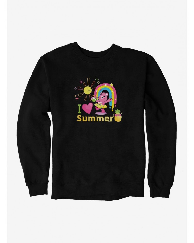 Care Bears Cheer Bear I Love Summer Sweatshirt $16.97 Sweatshirts