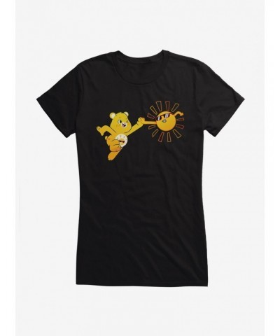 Care Bears Funshine Bear High Five Girls T-Shirt $12.45 T-Shirts