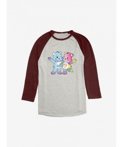 Care Bears Rainbow Heart and Dream Bright Bear Raglan $13.01 Raglans