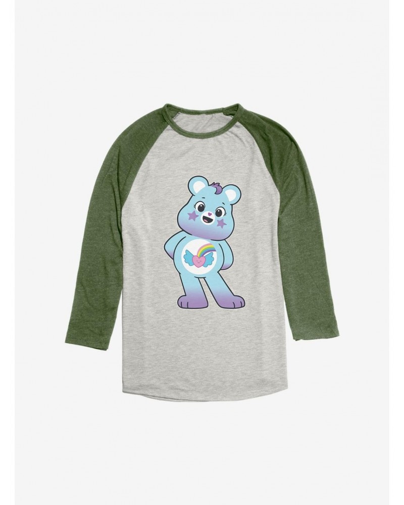 Care Bears Pose Dream Bright Bear Raglan $13.01 Raglans