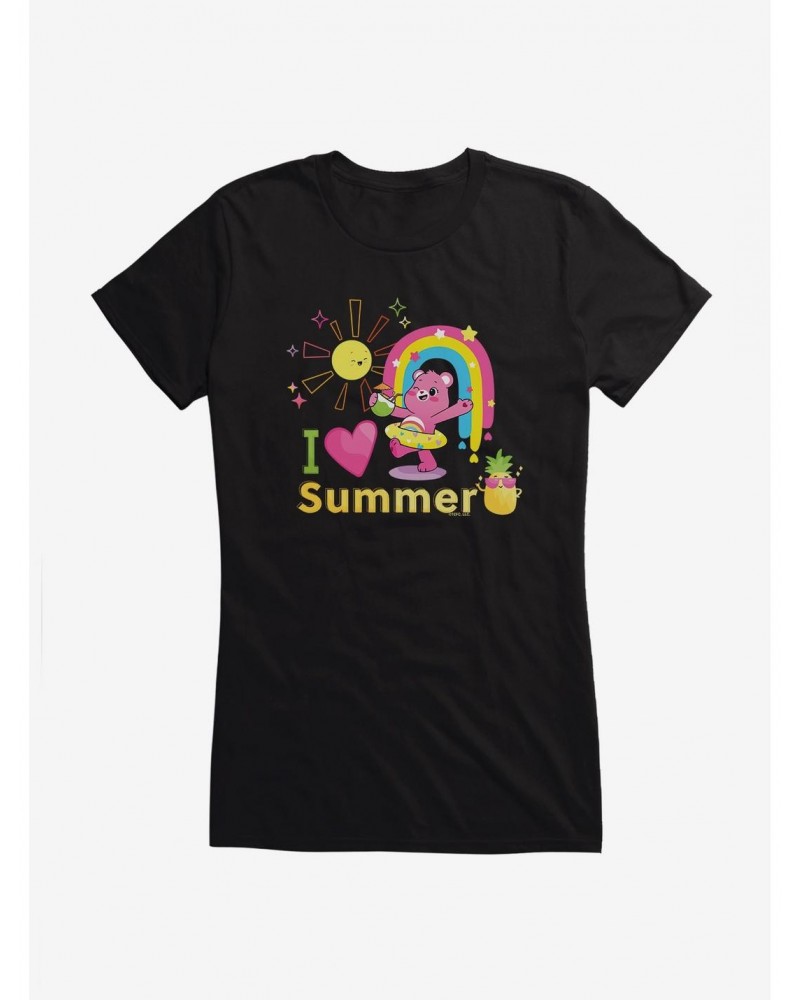 Care Bears I Love Summer Cheer Girls T-Shirt $9.96 T-Shirts