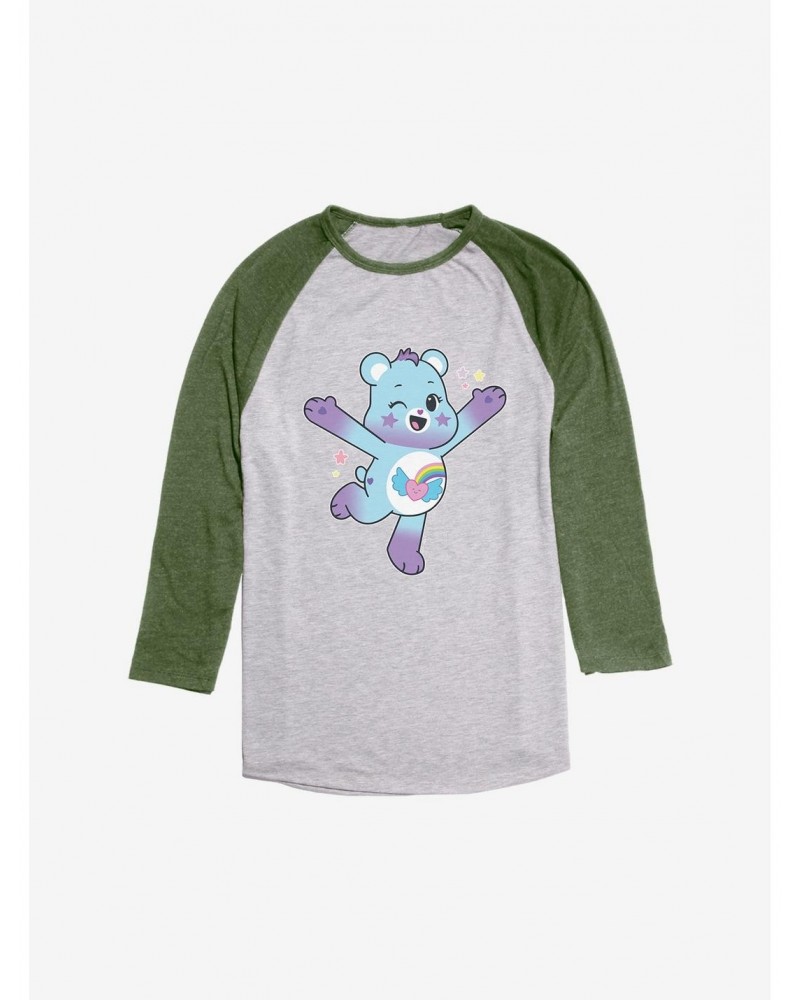 Care Bears Jump Dream Bright Bear Raglan $14.16 Raglans