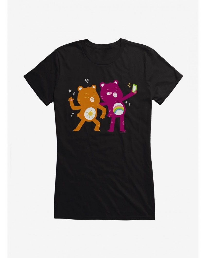 Care Bears Comic Art Funshine And Cheer Girls T-Shirt $7.72 T-Shirts