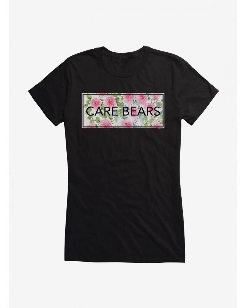 Care Bears Bold Floral Script Girls T-Shirt $10.46 T-Shirts