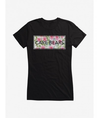 Care Bears Bold Floral Script Girls T-Shirt $10.46 T-Shirts