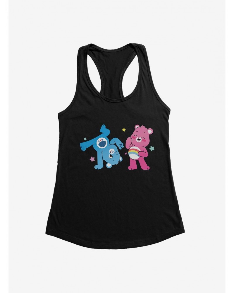 Care Bears Grumpy And Cheer Cartwheel Girls Tank $10.21 Tanks