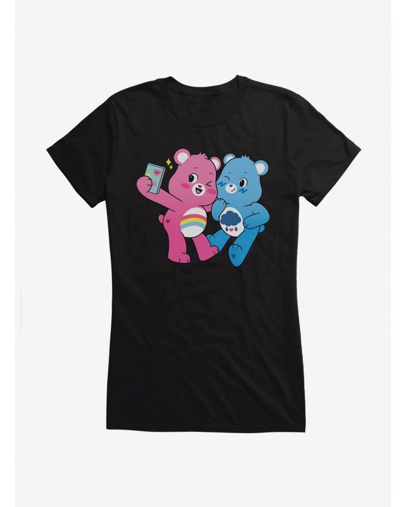 Care Bears Grumpy And Cheer Cute Selfie Girls T-Shirt $9.46 T-Shirts