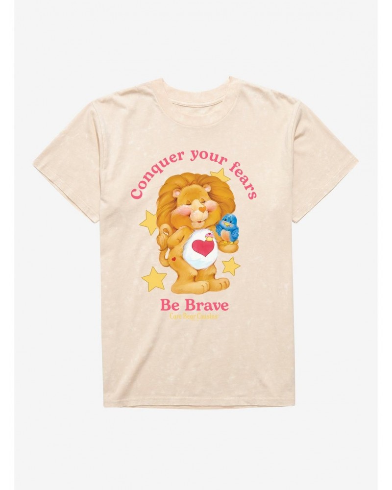 Care Bear Cousins Brave Heart Lion Be Brave Mineral Wash T-Shirt $10.10 T-Shirts