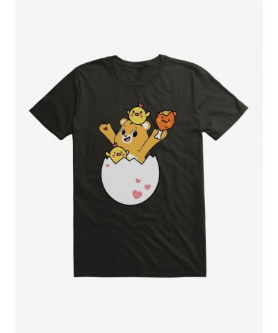 Care Bears Tenderheart Bear Hatching Lunch T-Shirt $11.47 T-Shirts