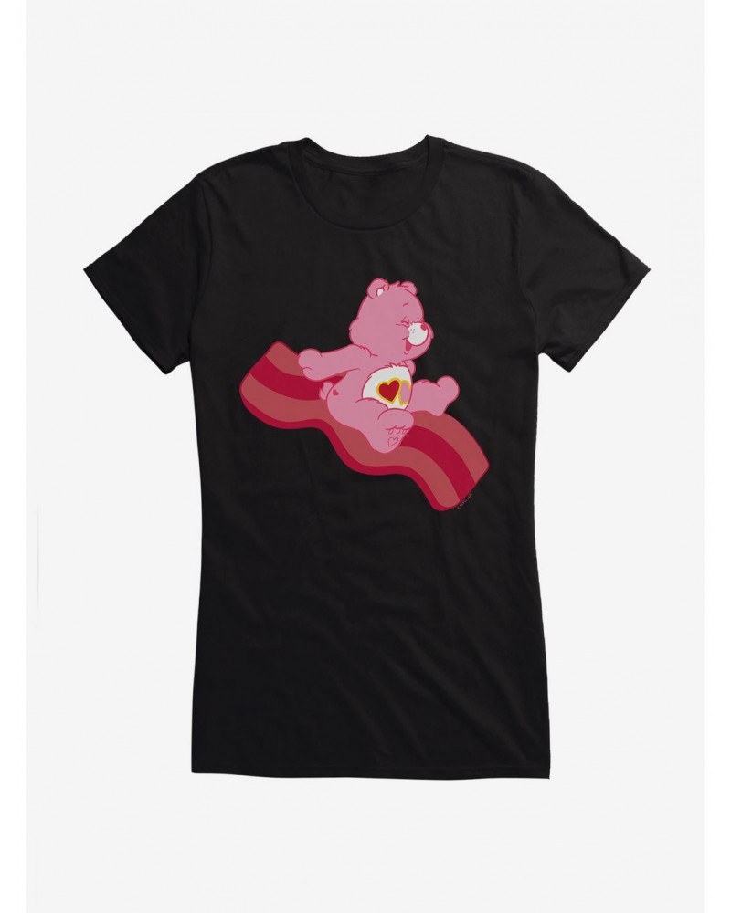 Care Bears Love A Lot Bear Bacon Girls T-Shirt $9.46 T-Shirts