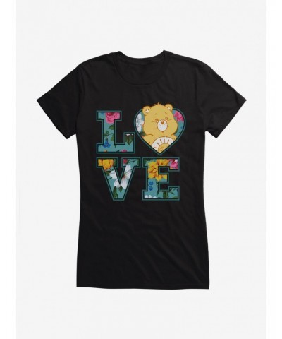 Care Bears Funshine Bear Love Script Girls T-Shirt $8.72 T-Shirts