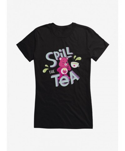 Care Bears Spill Tea Girls T-Shirt $11.21 T-Shirts