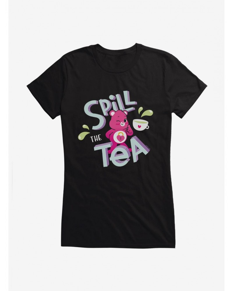 Care Bears Spill Tea Girls T-Shirt $11.21 T-Shirts