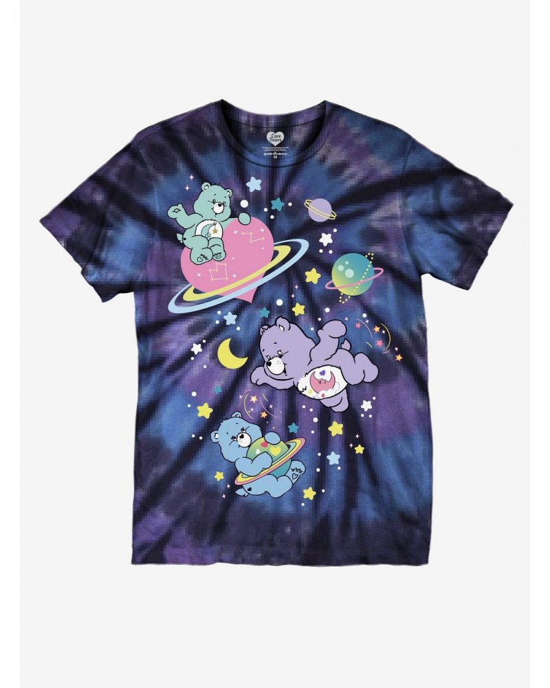 Care Bears Space Planet Tie-Dye Boyfriend Fit Girls T-Shirt $9.68 T-Shirts