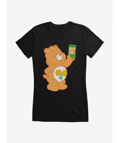 Care Bears Friend Bear Selfie Girls T-Shirt $10.96 T-Shirts