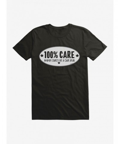 Care Bears Grayscale 100% Care T-Shirt $8.37 T-Shirts