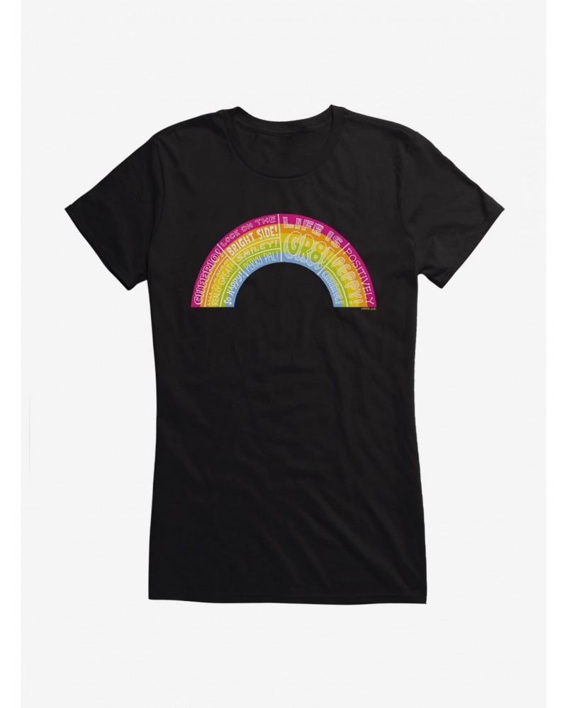 Care Bears Bright Side Rainbow Icon Girls T-Shirt $10.71 T-Shirts