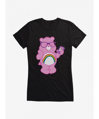 Care Bears Cheer Bear Texting Girls T-Shirt $11.70 T-Shirts