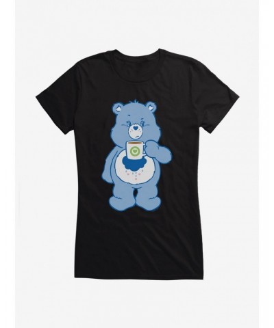 Care Bears Grumpy Bear Coffee Girls T-Shirt $7.72 T-Shirts