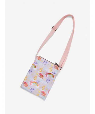 Loungefly Care Bears Rainbows & Clouds Passport Crossbody Bag $8.96 Bags