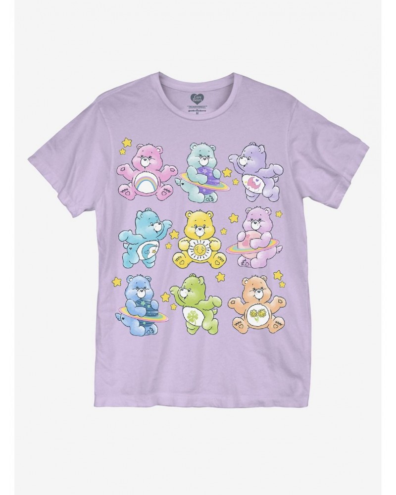 Care Bears Grid Boyfriend Fit Girls T-Shirt $10.46 T-Shirts