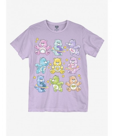 Care Bears Grid Boyfriend Fit Girls T-Shirt $10.46 T-Shirts