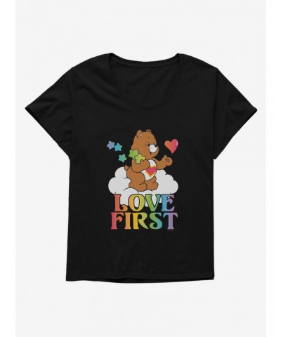 Care Bears Pride Tenderheart Bear Love First T-Shirt Plus Size $13.29 T-Shirts