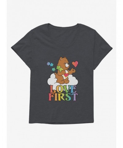 Care Bears Pride Tenderheart Bear Love First T-Shirt Plus Size $13.29 T-Shirts