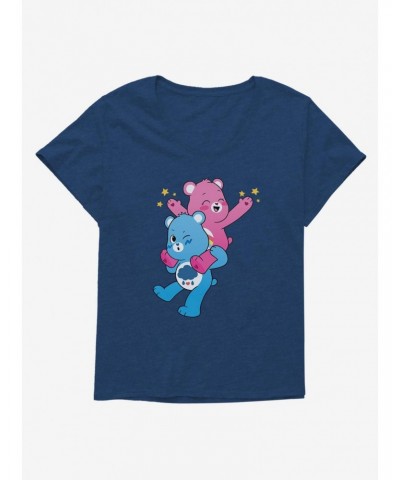 Care Bears Grumpy And Cheer Piggy Back Ride Plus Girls T-Shirt $9.25 T-Shirts