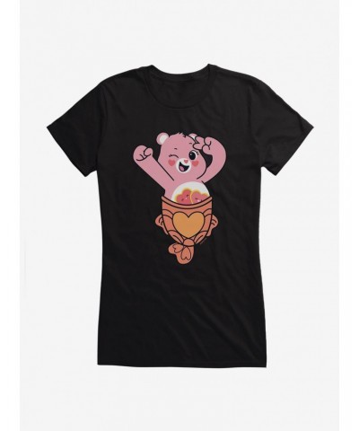 Care Bears Love A Lot Bear Taiyaki Cone Girls T-Shirt $8.47 T-Shirts