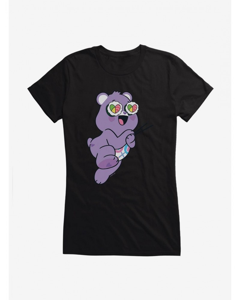 Care Bears Share Bear Sushi Gaze Girls T-Shirt $8.22 T-Shirts