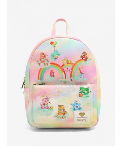 Loungefly Care Bears Rainbow Tie-Dye Mini Backpack $21.41 Backpacks