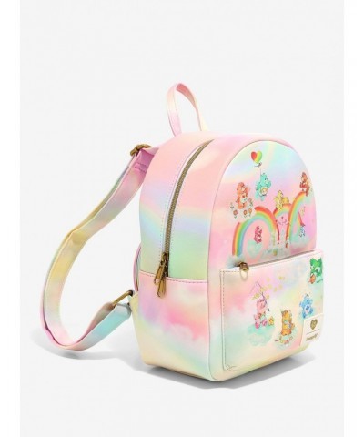 Loungefly Care Bears Rainbow Tie-Dye Mini Backpack $21.41 Backpacks