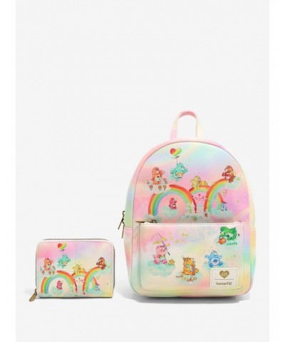 Loungefly Care Bears Rainbow Tie-Dye Mini Backpack $21.41 Backpacks