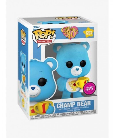 Funko Care Bears 40th Pop! Animation Champ Bear Vinyl Figure $6.06 Figures