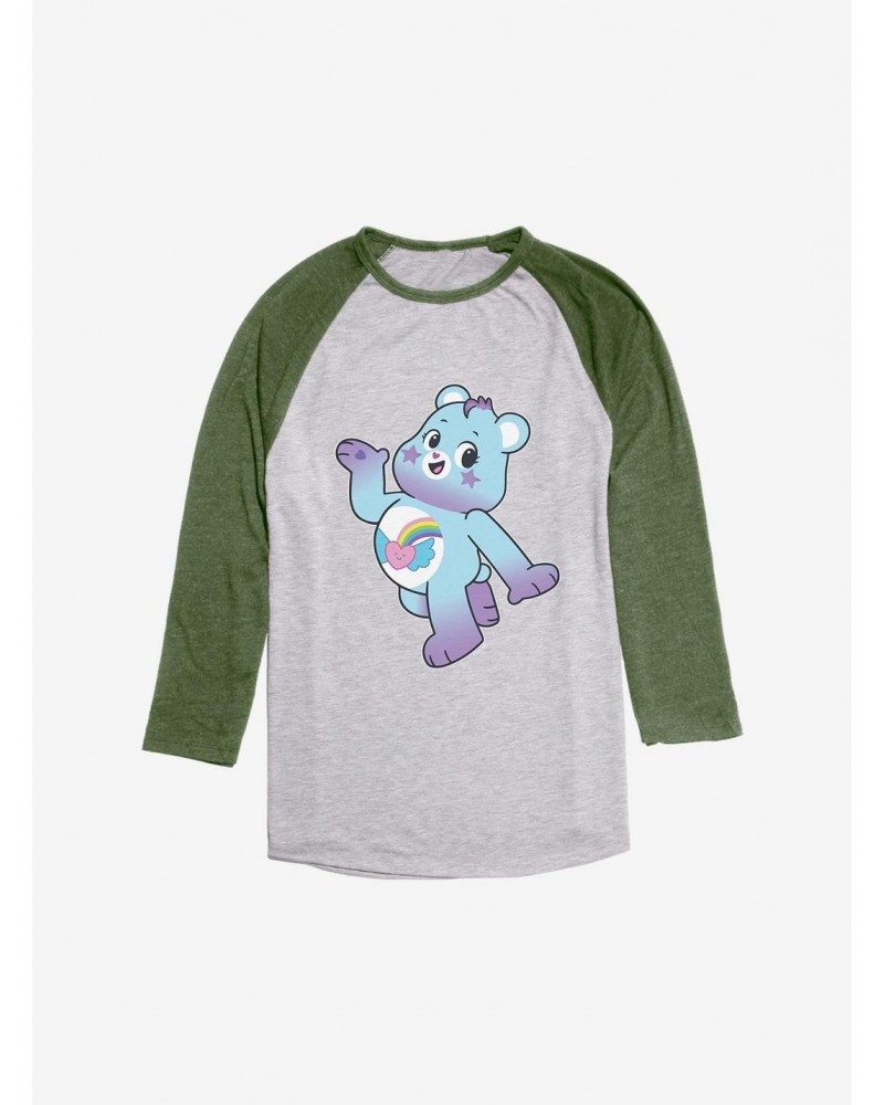 Care Bears Side Pose Dream Bright Bear Raglan $13.58 Raglans