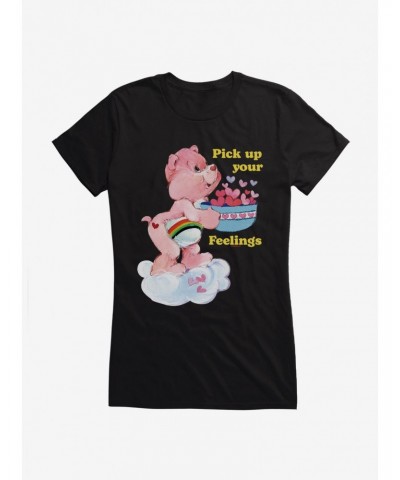 Care Bears Cheer Bear Pick Up Your Feelings Girls T-Shirt $10.71 T-Shirts