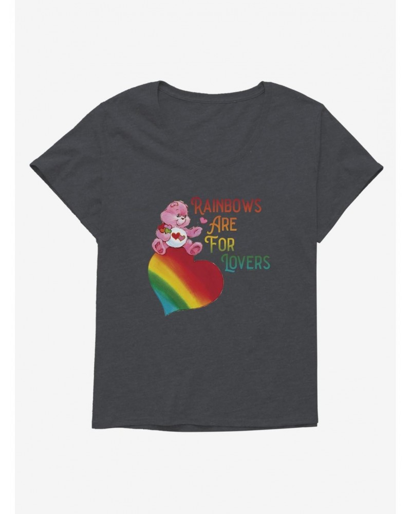 Care Bears Pride Love-A-Lot Bear Rainbows Are For Lovers Girls T-Shirt Plus Size $9.25 T-Shirts