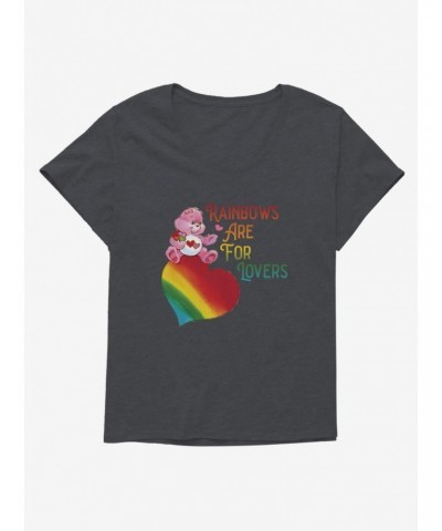 Care Bears Pride Love-A-Lot Bear Rainbows Are For Lovers Girls T-Shirt Plus Size $9.25 T-Shirts