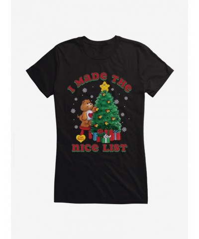 Care Bears I Made The Nice List Girls T-Shirt $12.45 T-Shirts