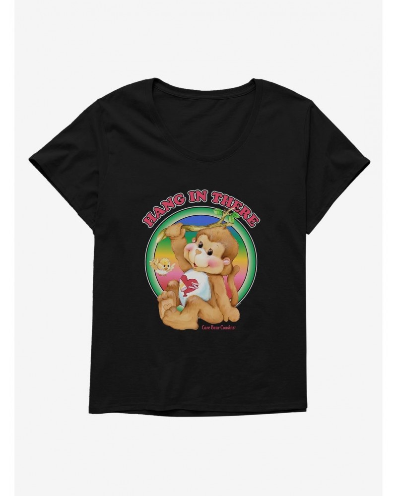 Care Bear Cousins Playful Heart Monkey Hang In There Girls T-Shirt Plus Size $10.47 T-Shirts