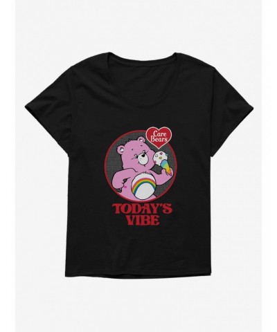 Care Bears Cheer Bear Today's Vibe Girls T-Shirt Plus Size $9.25 T-Shirts