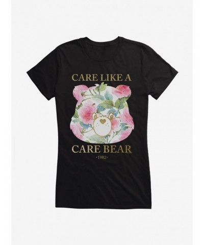 Care Bears Care Like A Care Bear Floral Girls T-Shirt $10.46 T-Shirts