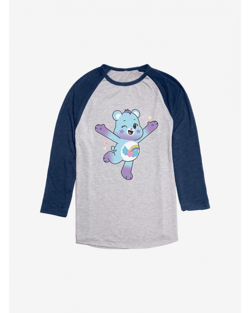 Care Bears Jump Dream Bright Bear Raglan $14.16 Raglans